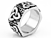 Octagonal Trinity Knot Stainless Steel Men's Ring