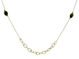 Connemara Marble Gold Tone Link Necklace