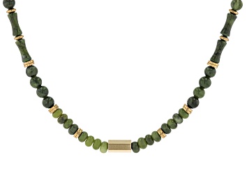 Picture of Connemara Marble Beaded Gold Tone Necklace