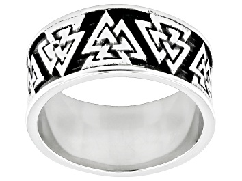 Picture of Stainless Steel Valknut Viking Band Ring
