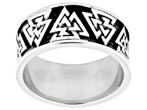 Stainless Steel Valknut Viking Band Ring