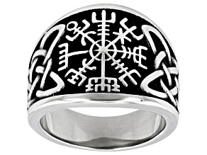 Stainless Steel Viking Compass Ring