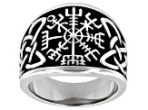 Stainless Steel Viking Compass Ring