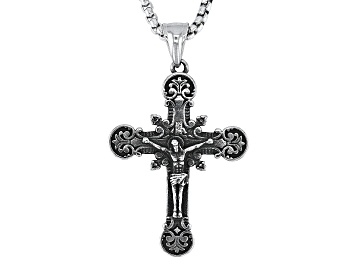 Picture of Stainless Steel Crucifix Pendant With Chain