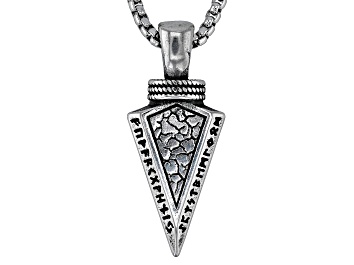Picture of Stainless Steel Viking Arrowhead Pendant With Chain