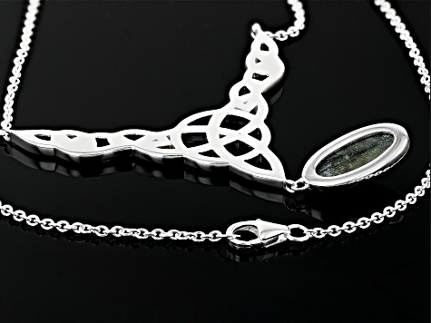 Connemara Marble Sterling Silver Trinity Knot Necklace