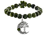 Connemara Marble Sterling Silver Tree Of Life Charm Bracelet