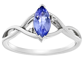 Tanzanite Rhodium Over Sterling Silver Pendant With Chain 2.47ctw ...