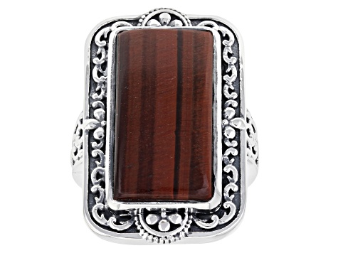 Mahogany Tigers Eye Sterling Silver Ring