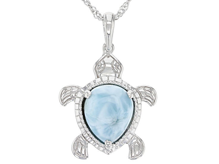 Jtv larimar sale necklace