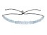 Blue Santa Maria Aquamarine Rhodium Over Sterling Silver Bolo Beaded Bracelet