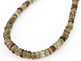 Andalusite Rhodium Over Sterling Silver 18" Beaded Necklace