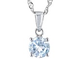 Sky Blue Topaz Rhodium Over Sterling Silver Jewelry Set 3.40ctw