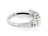 White Lab-Grown Diamond 14k White Gold 5-Stone Band Ring 1.50ctw