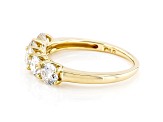 White Lab-Grown Diamond 14k Yellow Gold Band Ring 1.50ctw