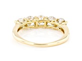 White Lab-Grown Diamond 14k Yellow Gold Band Ring 1.50ctw