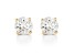 White Lab-Grown Diamond 14K Yellow Gold Stud Earrings 1.00ctw
