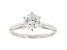 White Lab-Grown Diamond 14k White Gold Solitaire Engagement Ring 1.25ctw