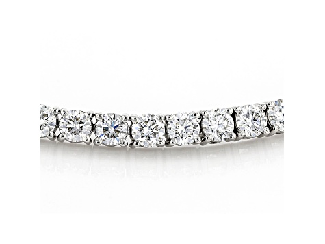 White Lab-Grown Diamond 14k White Gold Tennis Bracelet 10.00ctw