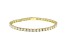 White Lab-Grown Diamond 14k Yellow Gold Tennis Bracelet 10.00ctw