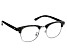 1.50 Strength Black  Frame with Black Crystal Accent Reading Glasses