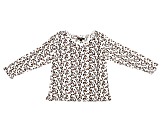 Animal Print Long Sleeve and Pant Pajama 2 - Piece Set 100% Polyester