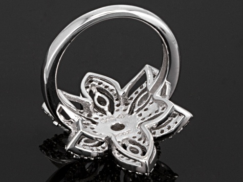 White Cubic Zirconia Sterling Silver Ring 2.81ctw