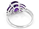 Purple Amethyst Rhodium Over Sterling Silver Ring 2.44ctw