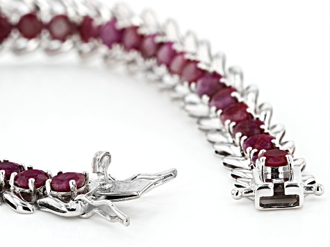 statement, stainless steel blogger vintage heart Double heart bracelet bracelet in bordeaux red silver