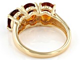 Orange Madeira Citrine 18K Yellow Gold Over Sterling Silver Ring 2.55ctw