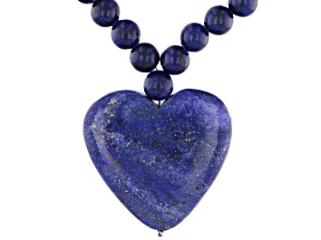 Picture of Blue Lapis Lazuli Sterling Silver Necklace