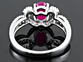 Red Ruby Sterling Silver Ring 1.07ctw