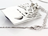 Blue Lapis Lazuli Sterling Silver Enhancer With Chain