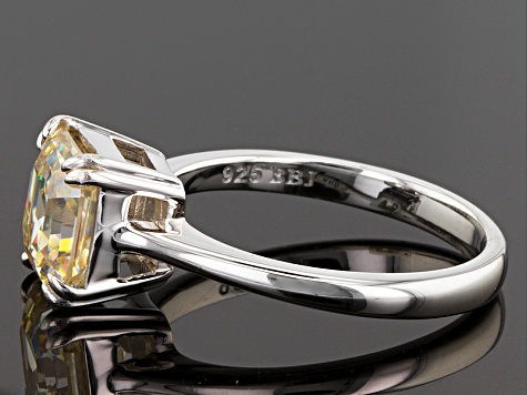 Fabulite Strontium Titanate Silver Ring 3.40ct