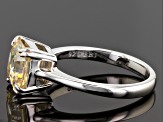 Fabulite Strontium Titanate Silver Ring 3.40ct