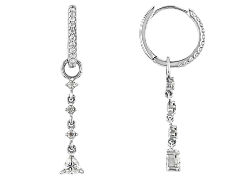 Moissanite Platineve Earrings 1.00ctw DEW.