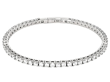 Picture of Moissanite Platineve Flex Bangle Bracelet 5.00ctw DEW