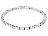 Moissanite Platineve Flex Bangle Bracelet 5.00ctw DEW