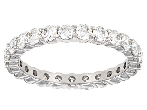 Moissanite Platineve Eternity Band 1.50ctw DEW