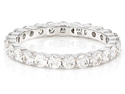 Moissanite Platineve Eternity Band 1.50ctw DEW