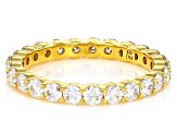 Moissanite 14k Yellow Gold Over Silver Eternity Band 1.50ctw DEW
