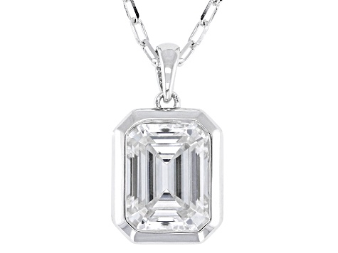 Moissanite Platineve Solitaire Pendant 2.52ct DEW