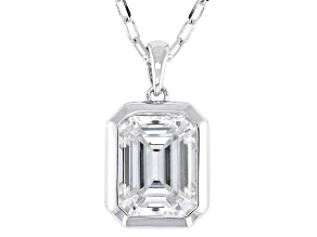 Moissanite Platineve Solitaire Pendant 2.52ct DEW