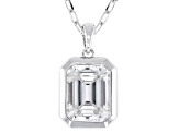 Moissanite Platineve Solitaire Pendant 2.52ct DEW