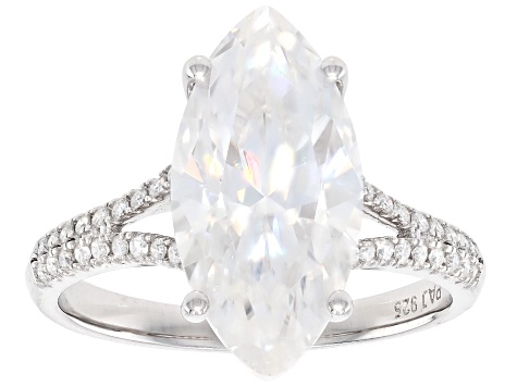 B*n様 PLUIE selective gem ring MONDE silv Moissanite Platineve Engagement Ring 5.05ctw DEW - JMF093A | JTV