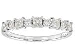 Moissanite Platineve® Band Ring 0.62ctw DEW