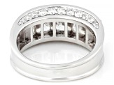 Moissanite Platineve Band Ring 4.04ctw DEW.