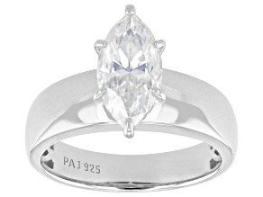 Moissanite Platineve Engagement Ring 2.00ct DEW.