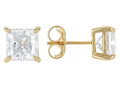 Moissanite 14k Yellow Gold Over Silver Ring 5.59ctw DEW - MFJ851 | JTV