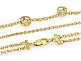 Moissanite 14K Yellow Gold Over Silver Layered Necklace 3.50ctw DEW.